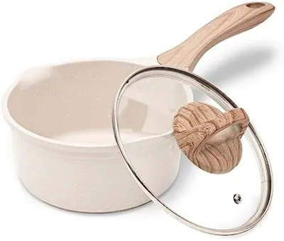 Produktbild von PromoHome® Stahlpfanne 16 cm mit Deckel – Antihaftbeschichtung, für alle Herdarten