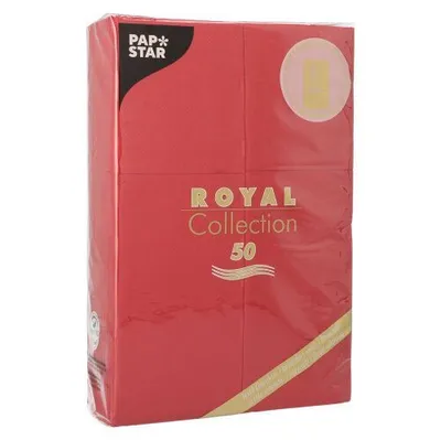 Produktbild von Servietten "ROYAL Collection" 48 cm x 30 cm bordeaux mit Besteckfalz