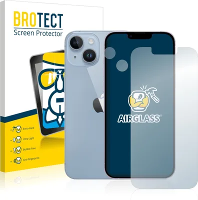 Produktbild von BROTECT Schutzglas für Apple iPhone 14 (Display+Kamera) Schutzfolie Panzer Folie Glas Display Schutz klar
