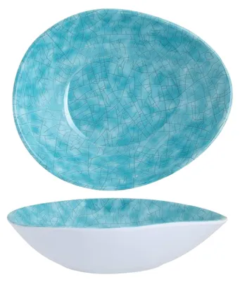 Produktbild von Luce Al Fresco Melamingeschirr – Outdoor-Geschirr im Porzellan-Look, leicht und bruchfest – Teller, Schüssel und Bowl für Picknick, Balkon, Garten und Camping