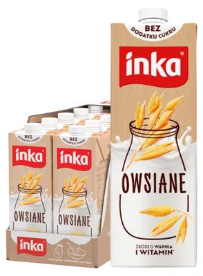 Produktbild von Inka Haferdrink 10x 1L - mit Calcium ohne Zuckerzusatz vegan & laktosefrei