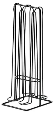 Image de Support pour capsules de café - Porte-capsules - Métal - 30 cm - Noir