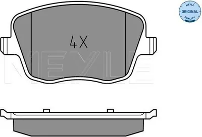 Produktbild von MEYLE 025 235 8118 Bremsbeläge Vorne für VW POLO (9N) für SKODA Fabia II Schrägheck (542) Fabia II Combi (545) ROOMSTER (5J) für SEAT