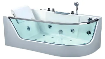 Obrázok produktu pre Kúpeľná vaňa Badewanne Whirlpool Blubberbad Hydromassagewanne Whirlwanne 165x80 cm