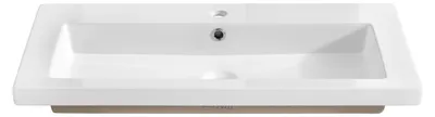 Obrázek produktu pro Zápustné keramické umyvadlo SPIRIT 2 100 cm, bílá