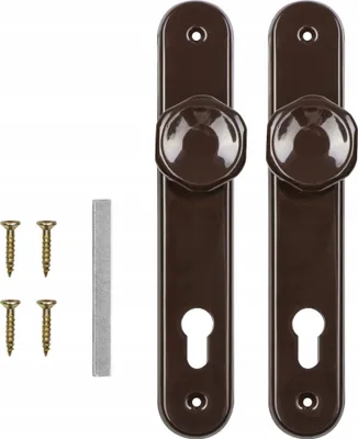 Produktbild von Türknauf 60 mit braunem Einlage PL