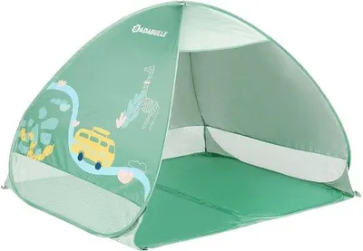 Produktbild von Safari-Strandzelt mit UV-Schutz 50+, Strandzelt mit Pop-Up-System, 125 x 100 x 85 cm