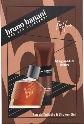 Produktbild von Bruno Banani Geschenkset Magnetic Man EDT Eau de Toilette 30ml + Duschgel 50ml