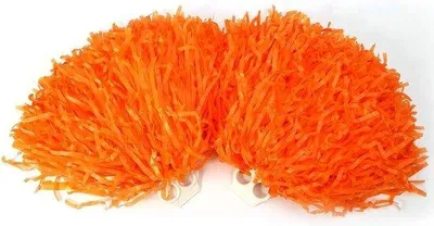 Produktbild von Sportliche Cheerleader-Pompoms - Orangefarben - Handpuppen - Partyaccessoires