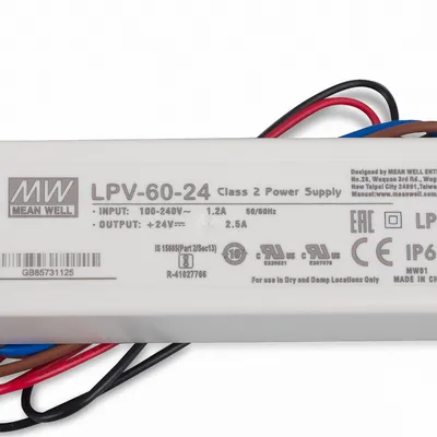 Produktbild von Mean Well LPV-60-24 SNT 24V/DC/0-2,5A/ 60W IP67