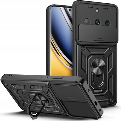 Obrázok produktu pre Odolné puzdro na Realme 11 Pro 5G/11 Pro+ 5G Camshield Ring Armor čierne