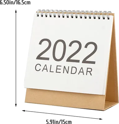 Obrázok produktu pre 2022 Stolný kalendár Mesačný plánovač Rozvrh denného organizátora Kancelária Home Decor