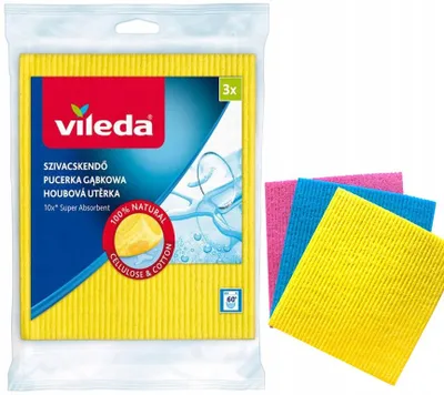 Produktbild von Vileda Pucerkca Saugstarke Schwammtücher 3er Pack