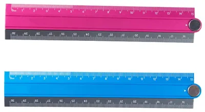 Produktbild von Aluminium-Faltlineal, 30 cm, für den Schulgebrauch