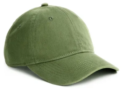 Immagine prodotto di Cappellino da baseball per bambini, in cotone, verde, con visiera regolabile, taglia 6-9 anni