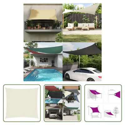 Obrázok produktu pre The Living Store Markíza Oxford fabric Square 2,5x2,5 m Cream white