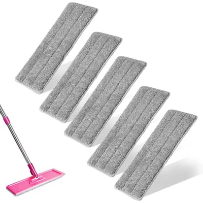 Immagine prodotto di Solidchoice - Set di 5 copri-mop in microfibra di ricambio