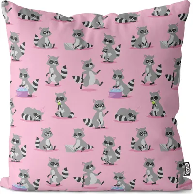 Produktbild von VOID Waschbären-Bande Kissenbezug Kissenhülle Sofakissen Kissen Deko Outdoor-Kissen Dekokissen