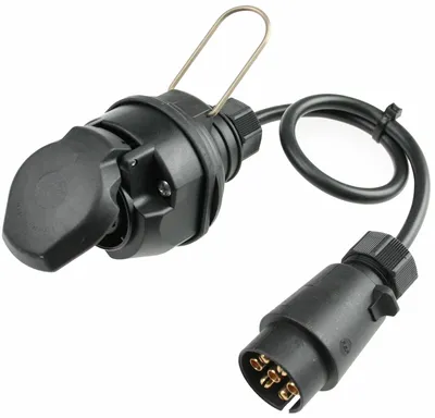 Produktbild von as-Schwabe 60468 Caravan Adapterkabel 0,6m, Stecker 7pol auf Steckdose 13pol