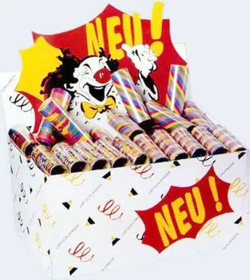 Produktbild von Motiv-Luftschlangen, 18 Röllchen à 4 m, sortiert