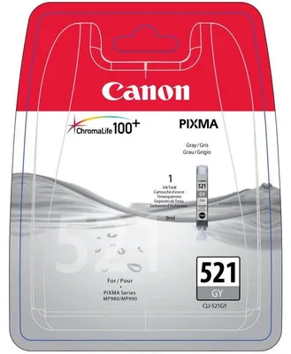 Productafbeelding van Canon CLI-521GY inktpatroon - grijs - voor inkjetprinters