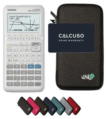Produktbild von Casio fx-9860GIII inkl. WYNGS Schutztasche Dunkelgrau - Grafikrechner - Basic Set