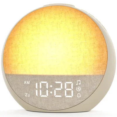 Produktbild von Tekoo Tageslichtwecker Lichtwecker mit Sonnenaufgang & Einschlafhilfe, 30 Klänge