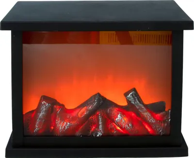 Immagine prodotto di Lanterna per camino a LED - 27 x 21 cm - Fuoco artificiale per camino con fiamme danzanti
