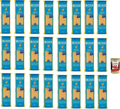Produktbild von De Cecco Spaghettoni Grandi N°414, 100% Italienisch Pasta Nudeln 24x 500g + Italian Gourmet Polpa 400g