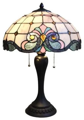 Immagine prodotto di Lampada da tavolo in vetro colorato con catenelle ELECTRA Ø40*60