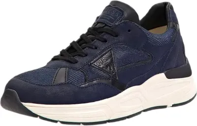 Productafbeelding van GUESS heren sneakers, model Imola, blauw, maat 43 EU, geschikt voor dagelijks gebruik