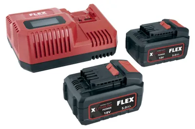 Immagine prodotto di FLEX Akku-Set P-Set 55 R  1 Schnellladegerät 12/18 V + 2 Akkus 18/5.0 532739