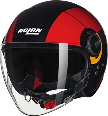 Produktbild von Jet Helm NOLAN N21 VISOR Bicromo 350 Schwarz Rot Orange größe M