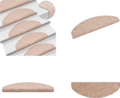 Produktbild von vidaXL 15 tlg Selbstklebende Treppenmatten Nadelvlies 65x21x4cm Braun - Treppenmatten - Stufenmatten - Treppenteppiche - Treppendekorationen
