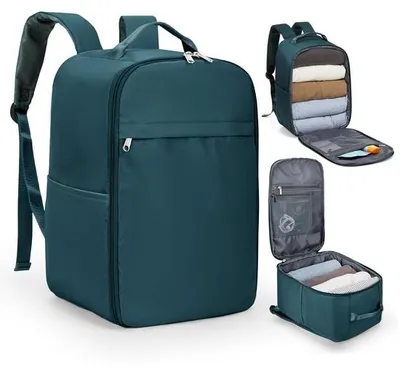 Image de Sac à dos de voyage imperméable 40 x 20 x 25 cm pour femmes et hommes, avec compartiment pour ordinateur portable