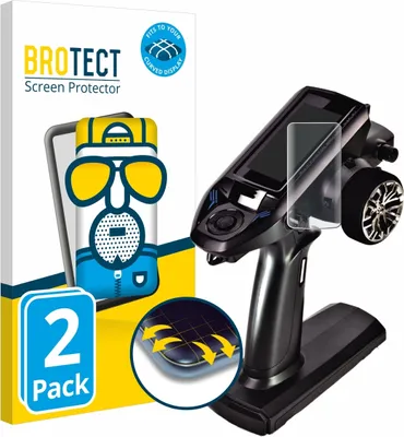 Produktbild von 2x BROTECT Fullscreen Schutzfolie für Futaba T4PM Plus Displayschutz Folie Fullcover Matt Entspiegelungsfolie