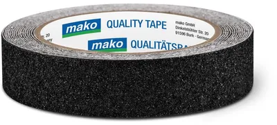 Image de bande antidérapante mako pour surfaces lisses 25 mm x 5 m en noir