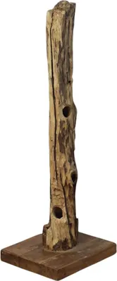 Immagine prodotto di Milani Home - portabottiglie in legno di teak 30 x 35 x 100 cm, legno naturale
