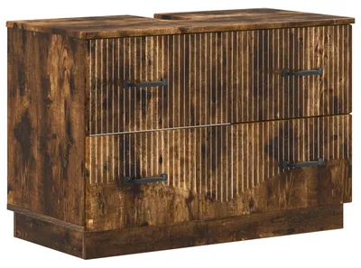 Zdjęcie produktu dla Szafka pod umywalkę HOORN, imitacja dębu, 82 x 41 x 56 cm