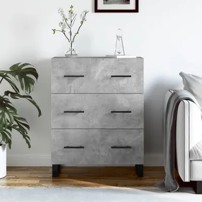 Immagine prodotto di vidaXL Credenza grigio cemento 69,5x34x90 cm materiale a base di legno