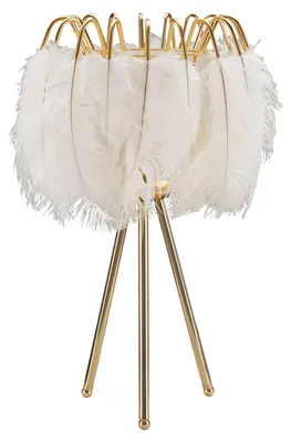 Produktbild von Mauro Ferretti Tischlampe mit Stifthalter, E27, Ø 40 x 60 cm, gold-weiß