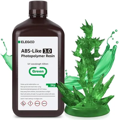 Produktbild von ELEGOO ABS-like Resin V3.0 2KG, Grün
