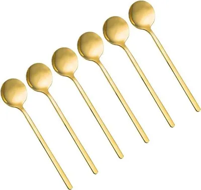 Obrázek produktu pro Sada nerezových lžiček na kávu, 6 kusů, 13,5 cm, na kávu a dezerty
