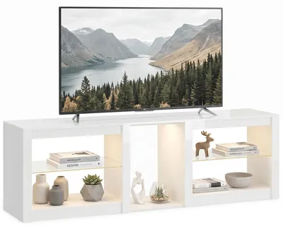 Produktbild von HOMCOM TV-Schrank TV Lowboard mit LED für Fernseher bis zu 75 Zoll 160x35x52 cm