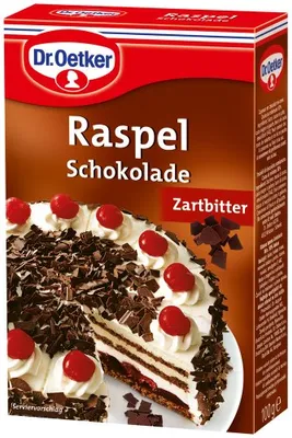 Produktbild von Dr. Oetker Raspel Schokolade Zartbitter, 5er Pack