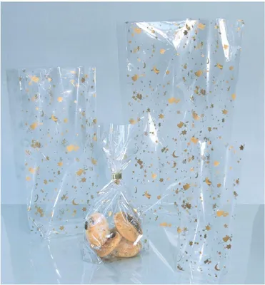 Produktbild von folia Weihnachts Zellglasbeutel, Maße B115 x H190 mm