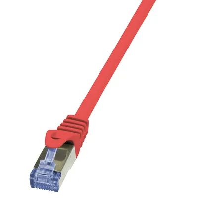 Produktbild von LogiLink Patchkabel Kat. 6A S/FTP 0,25 m rot