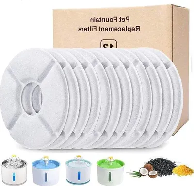Produktbild von Famanu Ersatzfilter für Trinkbrunnen für Katzen und Hunde - 12 Stück