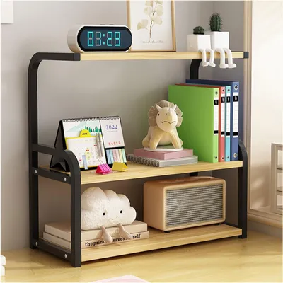 Image de Bureau, étagère et organisateur en bois