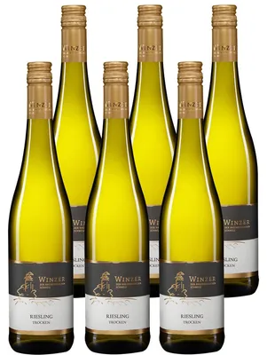 Produktbild von Wöllsteiner Rheingrafenstein Riesling trocken spritzig 750ml 6er Pack